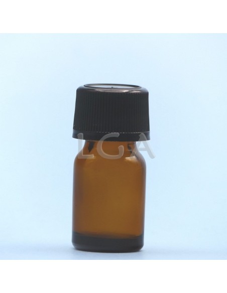 Flacone rotondo vetro ambra Ø18 Italiano 3ml
