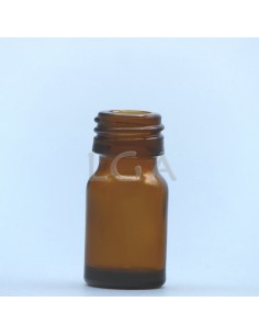 Flacone rotondo vetro ambra Ø18 Italiano 3ml