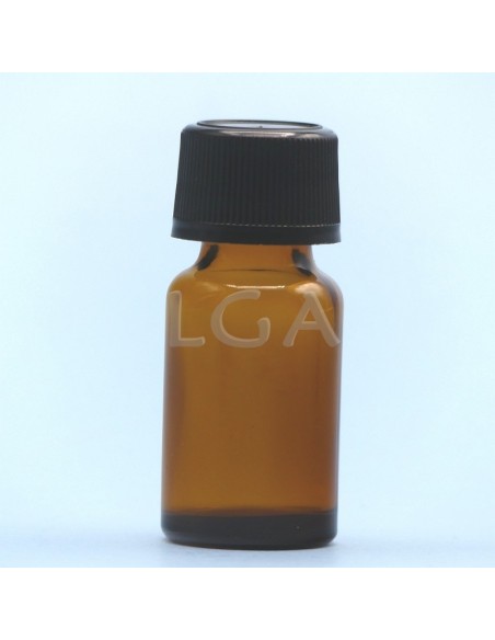 Flacone rotondo vetro ambra Ø18 Italiano 5ml