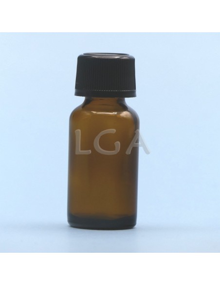 Frasco rotondo de vidrio ámbar Ø18 Italiano 10ml