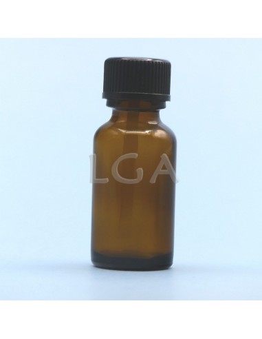 Amber glass round bottle Ø18 Italian 10ml