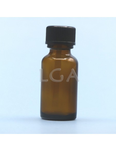 Frasco rotondo de vidrio ámbar Ø18 Italiano 10ml