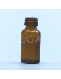 Amber glass round bottle Ø18 Italian 10ml