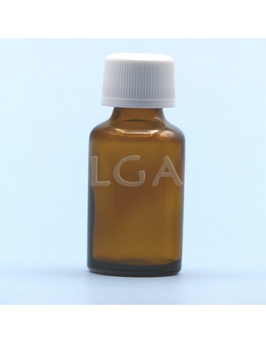 Flacone rotondo vetro ambra Ø18 Italiano 15ml