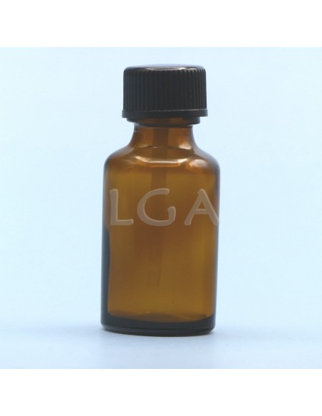 Flacone rotondo vetro ambra Ø18 Italiano 15ml
