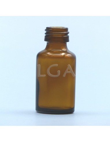 Amber glass round bottle Ø18 Italian 15ml