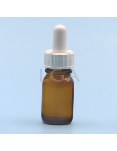 Flacone rotondo vetro ambra Ø18 Farmacia 10ml