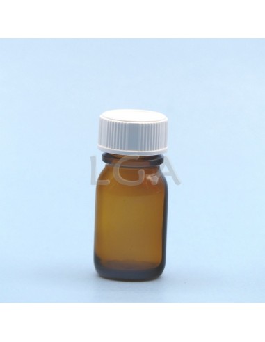 Amber glass round bottle ØPH18 10ml