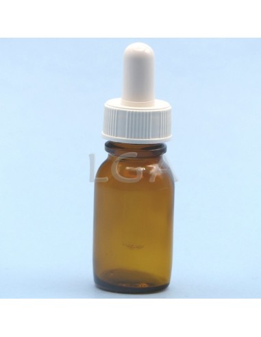 Flacone rotondo vetro ambra Ø18 Farmacia 15ml