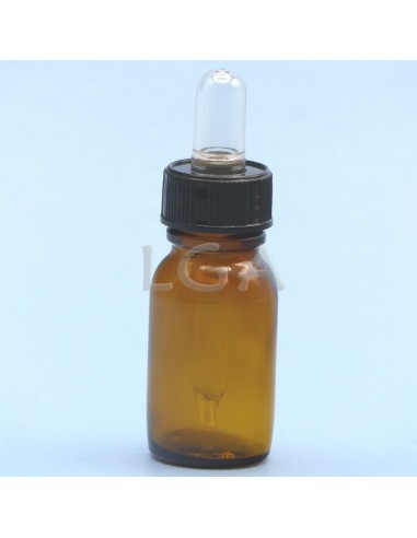 Flacone rotondo vetro ambra Ø18 Farmacia 15ml