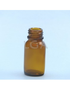 Flacon verre rond Ø18Ph jaune 15ml