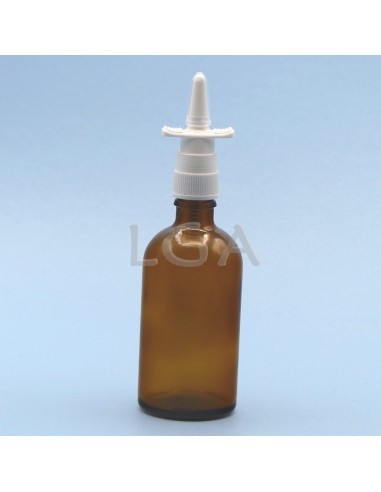 Flacon verre rond Ø18DIN jaune 100ml