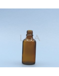 Amber glass round bottle Ø18 DIN 50ml