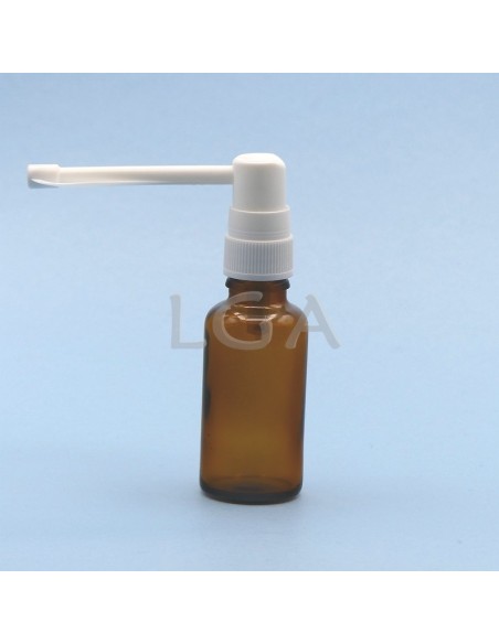 Frasco rotondo de vidrio ámbar Ø18 DIN 30ml