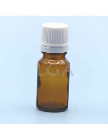 Amber glass round bottle Ø18 DIN 10ml