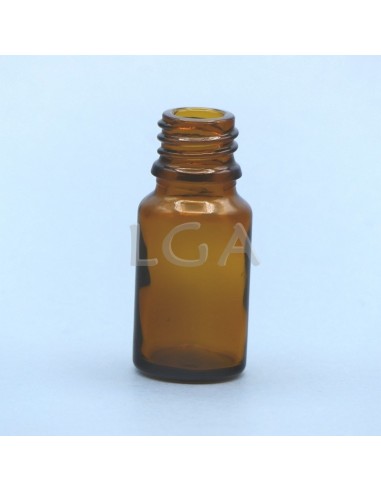 Flacon verre rond Ø18DIN jaune 10ml