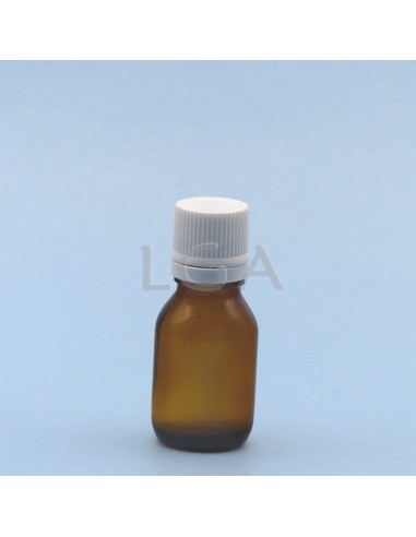 Amber glass round bottle Ø18 DIN 15ml