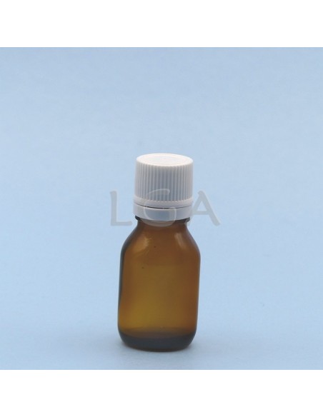 Flacone rotondo vetro ambra Ø18 DIN 15ml