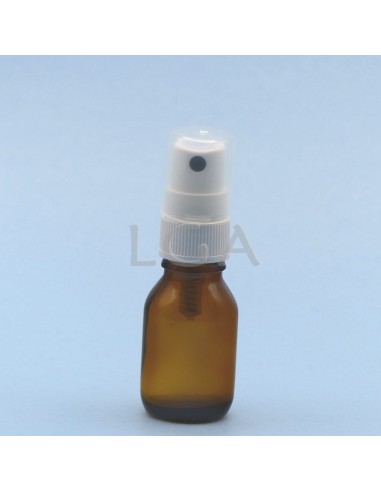 Rundes Fläschchen aus gelbem Glas- Ø18 DIN 15ml