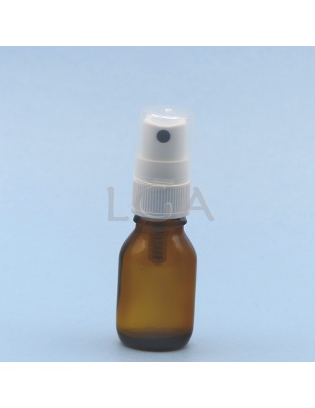 Frasco rotondo de vidrio ámbar Ø18 DIN 15ml