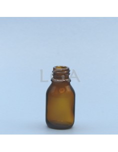 Amber glass round bottle Ø18 DIN 15ml
