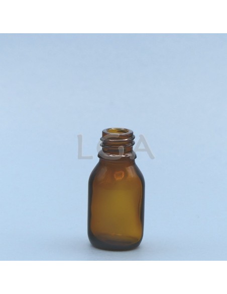 Flacone rotondo vetro ambra Ø18 DIN 15ml