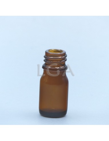Flacon verre rond Ø18DIN jaune 5ml
