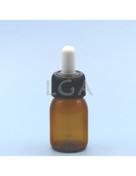 Rundes Fläschchen aus gelbem Glas- ØPP28 30ml