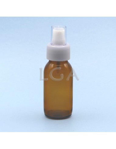 Amber glass round bottle ØPP28 60ml