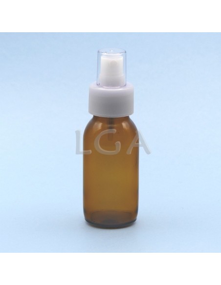 Amber glass round bottle ØPP28 60ml