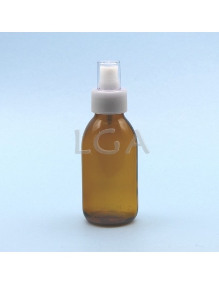 Amber glass round bottle ØPP28 125ml