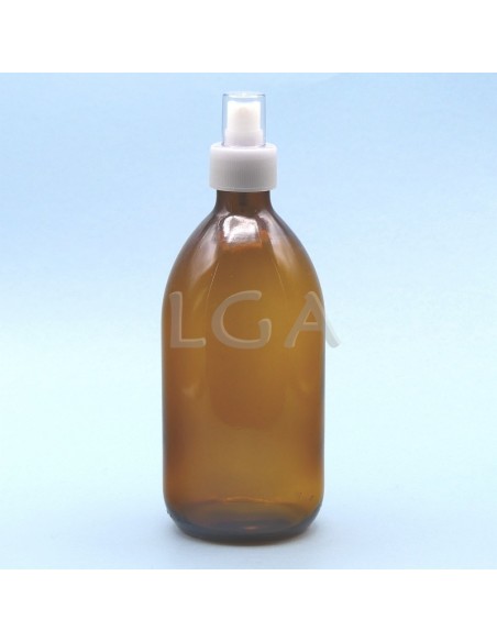 Rundes Fläschchen aus gelbem Glas- ØPP28 500ml