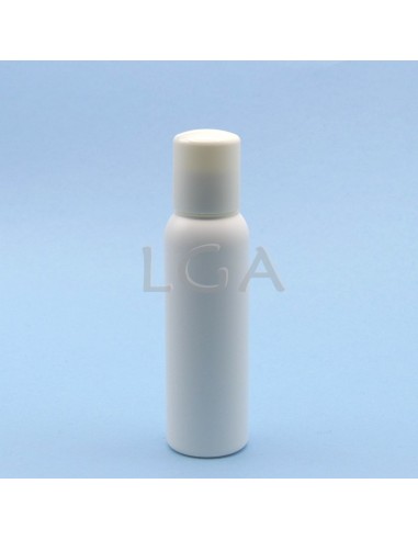Flacon plastique rond blanc Ø24 100ml