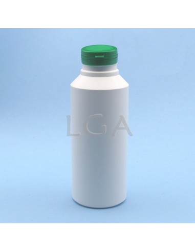 Zoppica a pillole in plastica bianco 500ml con...