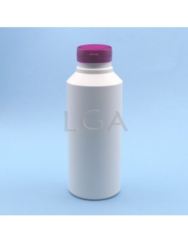 White plastic capsule box 500ml with...