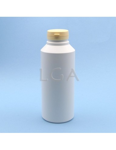 Zoppica a pillole in plastica bianco 500ml con...