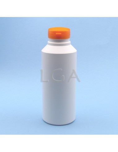 White plastic capsule box 500ml with...
