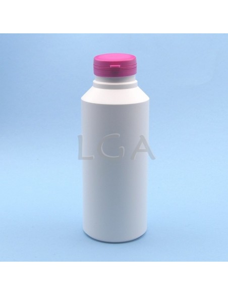 Kapselbox aus Plastik, weiße,  500ml mit Verschluss mit Sicherheitsgewinde