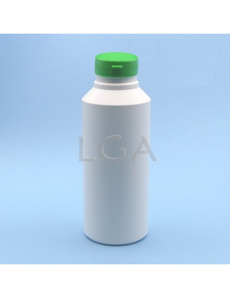 Kapselbox aus Plastik, weiße,  500ml mit Verschluss mit Sicherheitsgewinde