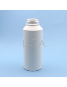 Pilulier plastique blanc 500ml, à couvercle inviolable