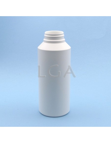 White plastic capsule box 500ml with impregnable wide cap
