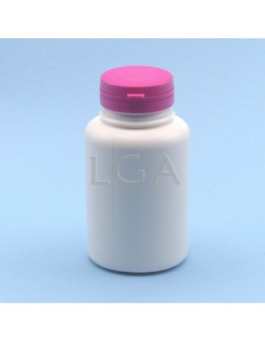 Pilulier plastique blanc 250ml, à couvercle...