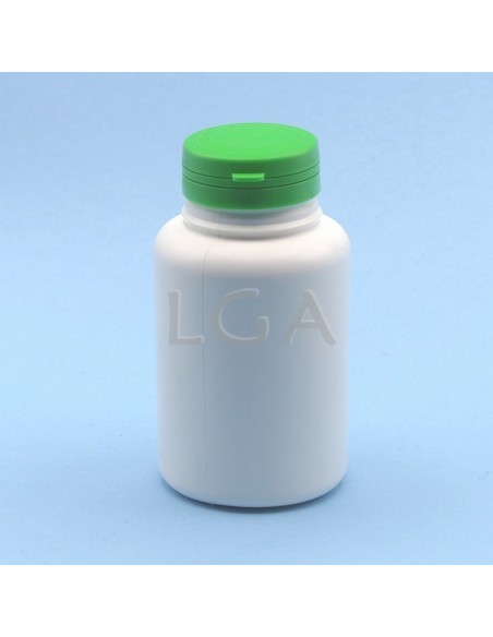 Pilulier plastique blanc 250ml, à couvercle inviolable