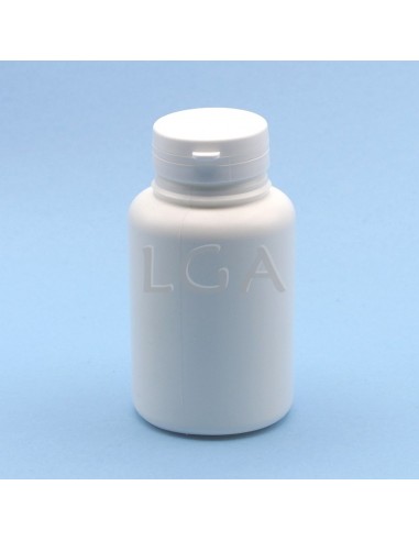 Zoppica a pillole in plastica bianco 250ml con...