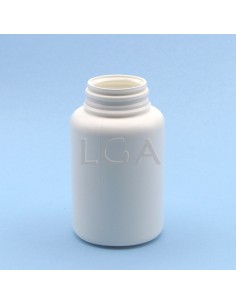 White plastic capsule box 250ml with impregnable wide cap