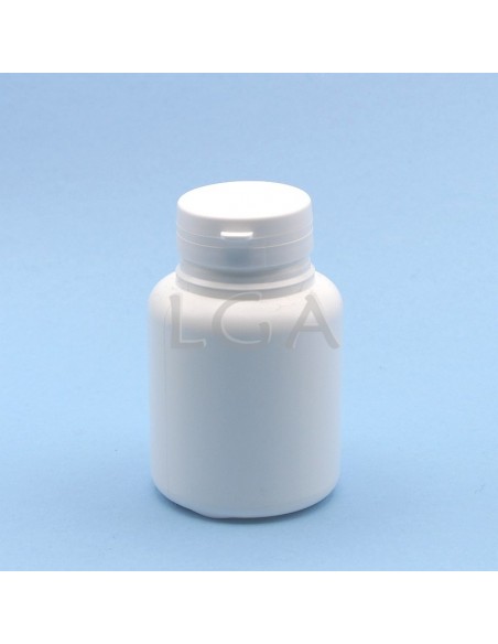 Zoppica a pillole in plastica bianco 200ml con capsula antimanomissione