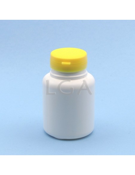 Zoppica a pillole in plastica bianco 200ml con capsula antimanomissione