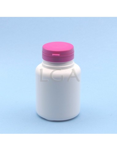 White plastic capsule box 200ml with...