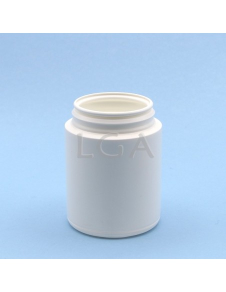 Pilulier plastique blanc 200ml, à couvercle LO inviolable