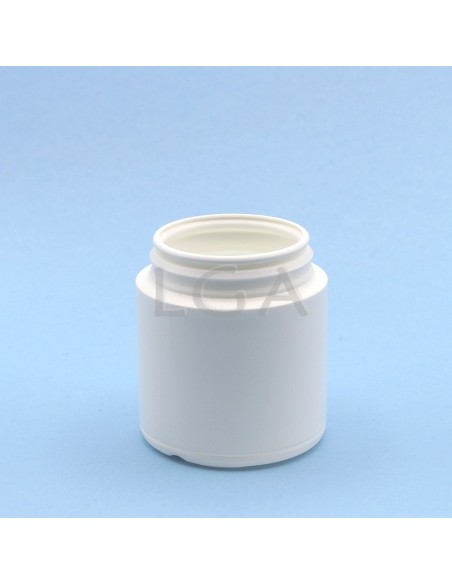 Kapselbox aus Plastik, weiße,  150ml  mit großer Öffnung mit Verschluss mit Sicherheitsgewinde